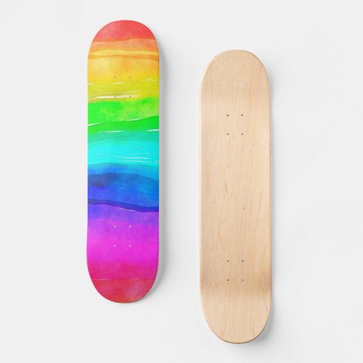 Regenbogenfarbe Skateboard (Vorderseite)