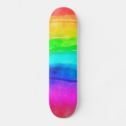 Regenbogenfarbe Skateboard (Vorderseite)