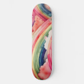 Regenbogenfarbe Skateboard (Vorderseite)