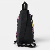 Regenbogenfarbe Spritze extrem: Crossbody Bag (Rückseite)