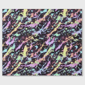 Regenbogenfarbe Spritze extrem: Geschenkpapier (Flach)