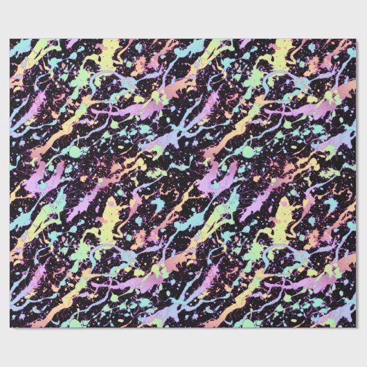 Regenbogenfarbe Spritze extrem: Geschenkpapier (Flach)