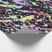 Regenbogenfarbe Spritze extrem: Geschenkpapier (Ecke)