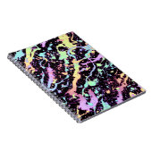 Regenbogenfarbe Spritze extrem: Notizblock (Rechte Seite)