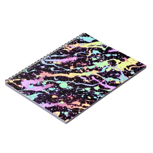 Regenbogenfarbe Spritze extrem: Notizblock (Linke Seite)