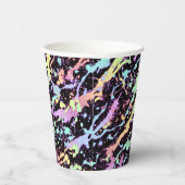 Regenbogenfarbe Spritze extrem: Pappbecher (Rechts)