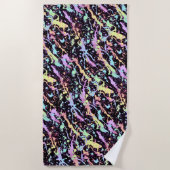 Regenbogenfarbe Spritze extrem: Strandtuch (Vorderseite)