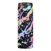 Regenbogenfarbe Spritze extrem: Thermosbecher (Rückseite)