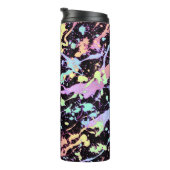 Regenbogenfarbe Spritze extrem: Thermosbecher (Nach rechts gedreht)