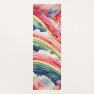 Regenbogenfarbe Yogamatte
