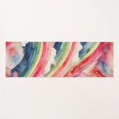 Regenbogenfarbe Yogamatte (Vorderseite (Horizontal))