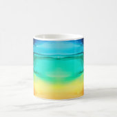 Regenbogenfarben, abstrakter Acrylmix. Kaffeetasse (Mittel)