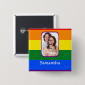 Regenbogenfarben Button (Vorne & Hinten)