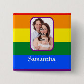 Regenbogenfarben Button (Vorderseite)