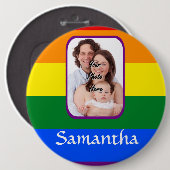 Regenbogenfarben Button (Vorne & Hinten)