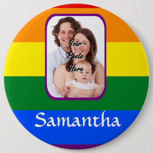 Regenbogenfarben Button