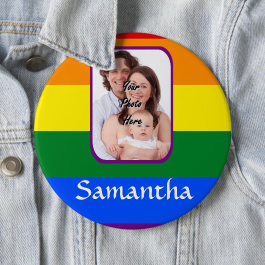 Regenbogenfarben Button (Beispiel)