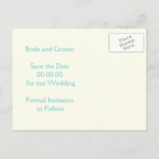 Regenbogenfarben, Damastenhochzeit Save the Date Ankündigungspostkarte (Rückseite)