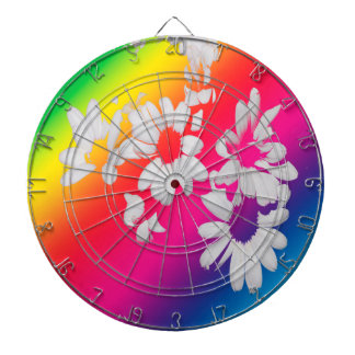Regenbogenfarben Dartscheibe