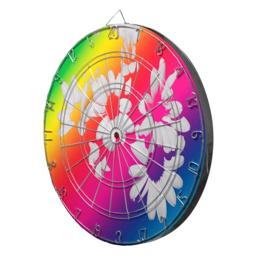 Regenbogenfarben Dartscheibe (Vorderseite rechts)