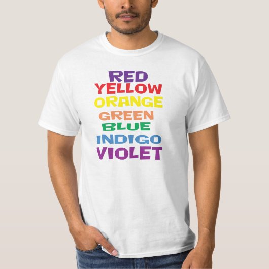 Regenbogenfarben, die verwirrt sind. Sind Sie? T-Shirt (Vorderseite)