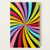 Regenbogenfarben Druck Planer Notizbuch (Rückseite)