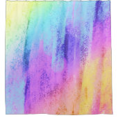 Regenbogenfarben Duschvorhang (Vorderseite)