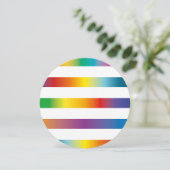 Regenbogenfarben Einladung (Stehend Vorderseite)