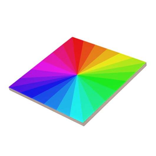 Regenbogenfarben Fliese (Seite)