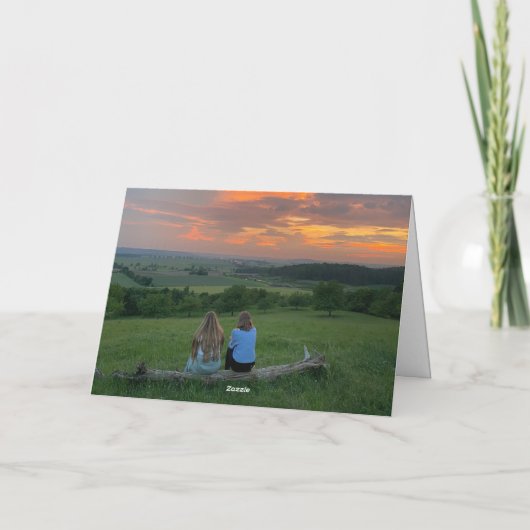 Regenbogenfarben Fröhliche Weihnachten Karte (Rückseite)