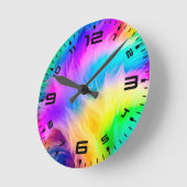 Regenbogenfarben für das Design Runde Wanduhr (Winkel)