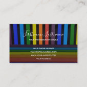 Regenbogenfarben für Maler und Dekorateure Visitenkarte (Rückseite)