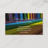 Regenbogenfarben für Maler und Dekorateure Visitenkarte (Rückseite)