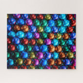 Regenbogenfarben geometrische Kreise herausfordern Puzzle (Horizontal)