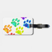 Regenbogenfarben Gepäckanhänger (Rückseite horizontal)