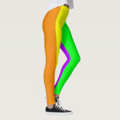 Regenbogenfarben, helle glückliche atemberaubende leggings (Rechts)