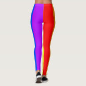 Regenbogenfarben, helle glückliche atemberaubende leggings (Rückseite)