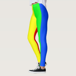Regenbogenfarben, helle glückliche atemberaubende leggings
