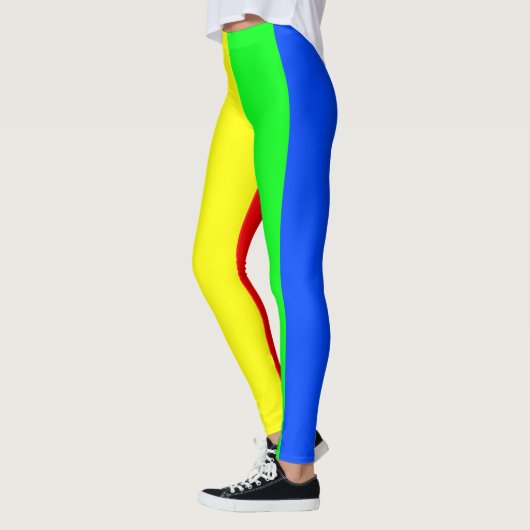 Regenbogenfarben, helle glückliche atemberaubende leggings (Links)