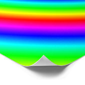 Regenbogenfarben. Helle und farbenfrohe Spirale. Poster (Ecke)