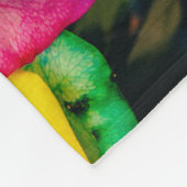 Regenbogenfarben in glorreichen Rose Fleecedecke (Ecke)