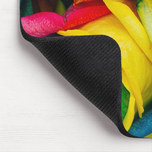 Regenbogenfarben in glorreichen Rose Mousepad (Ecke)
