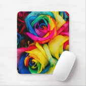 Regenbogenfarben in glorreichen Rose Mousepad (Mit Mouse)