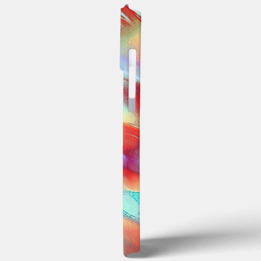 Regenbogenfarben in virtuellem Perlengestein Case-Mate iPhone Hülle (Rückseite / Links)