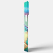 Regenbogenfarben in virtuellem Perlengestein Case-Mate iPhone Hülle (Rückseite / Rechts)