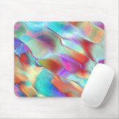Regenbogenfarben in virtuellem Perlengestein Mousepad (Mit Mouse)