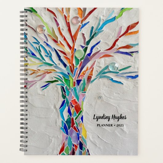 Regenbogenfarben Individuelle Name 2023 Planer (Vorderseite)