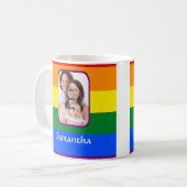 Regenbogenfarben Kaffeetasse (Vorderseite Links)