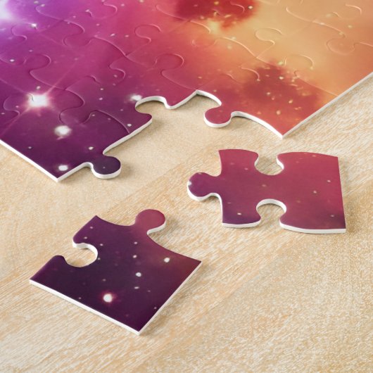 Regenbogenfarben Kosmischer Nebelraum im Universum Puzzle (Seite)