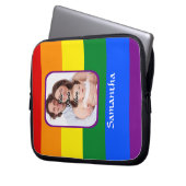 Regenbogenfarben Laptopschutzhülle (Vorderseite Links)